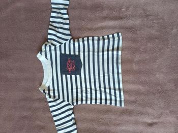 T-shirt fin, longues manches - Taille 3 mois