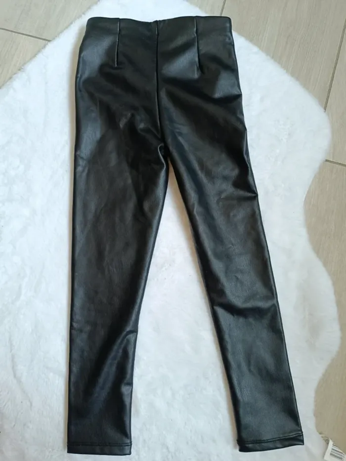 Pantalon simili cuir fille - photo numéro 4