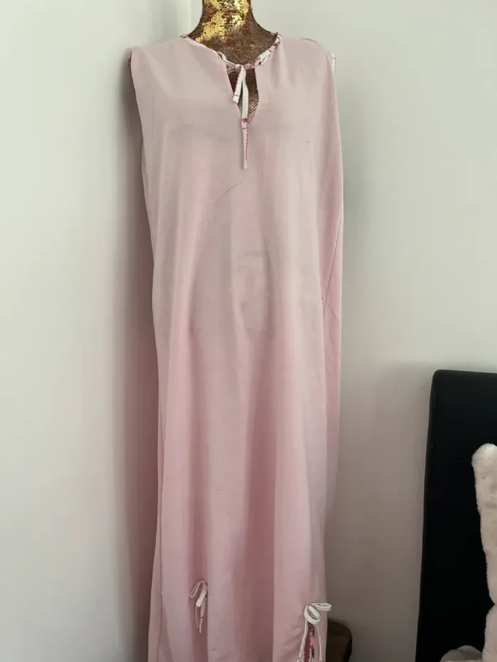 Ensemble déshabille rose 42/44 vintage