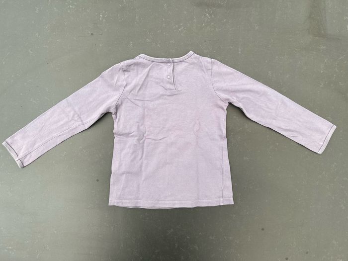 Tee-shirt manches longues mauve - photo numéro 3