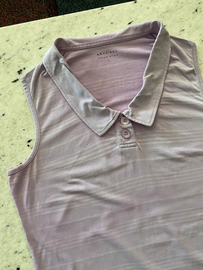 Polo violet rayé Rohnisch L - photo numéro 8