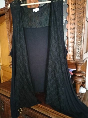 Gilet dentelle grande taille