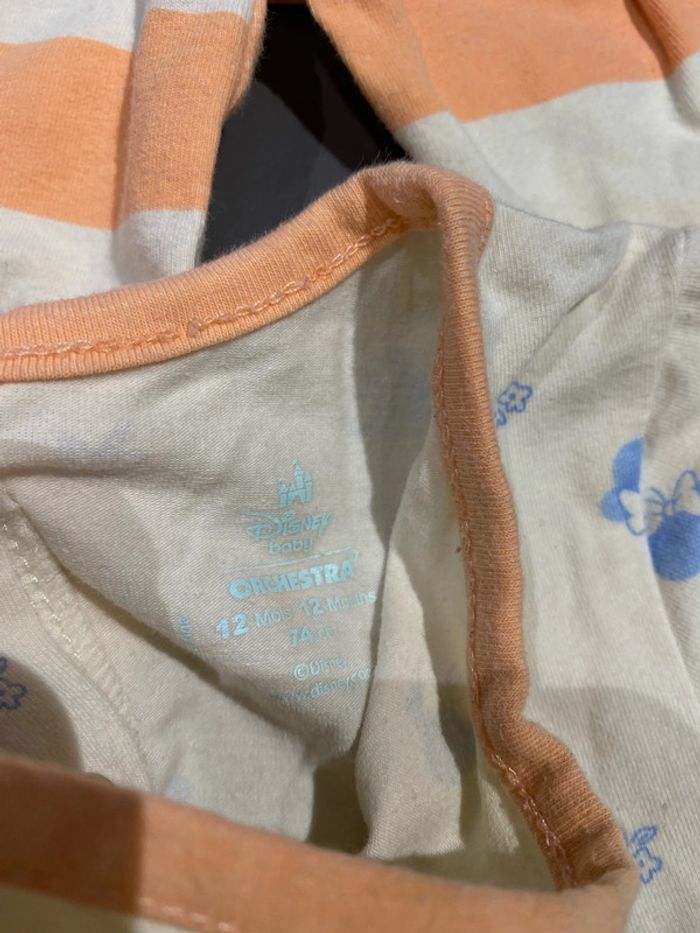 Lot de 2 pyjamas Disney baby orchestra 12 mois - photo numéro 4
