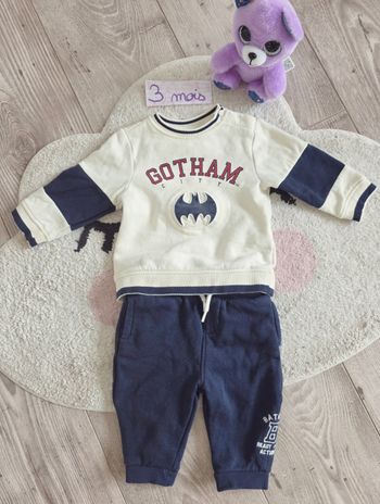 Ensemble bébé garçon Batman 3 mois