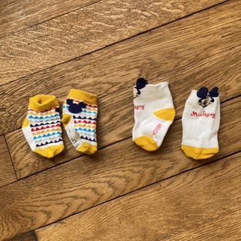 Lot de 2 paires de socquettes disney