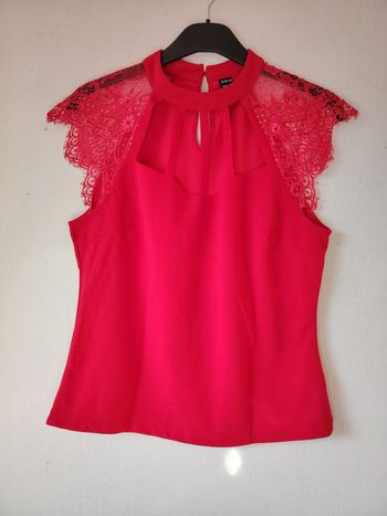 Haut rouge shein