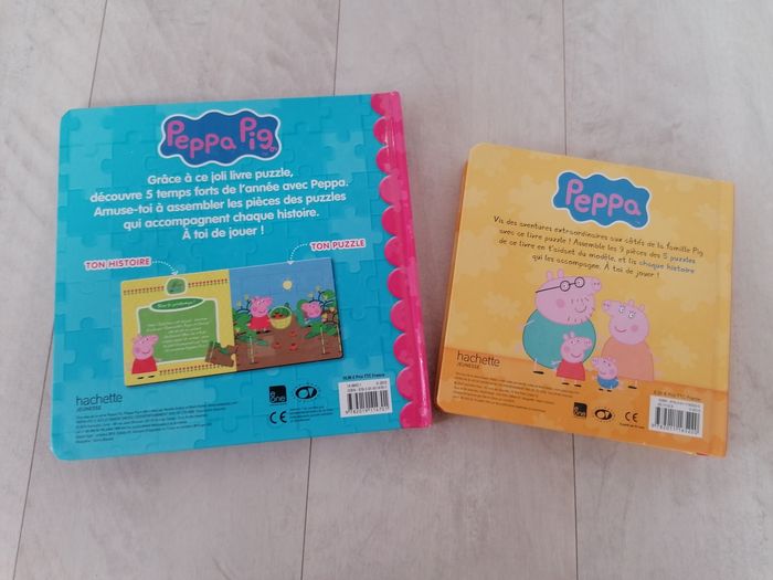 Lot de 2 livres puzzles Peppa pig - photo numéro 2