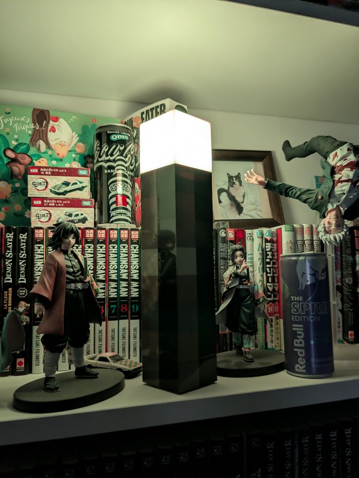 Veilleuse Minecraft torche multicolore – Déco geek à poser ou fixer au mur - photo numéro 4