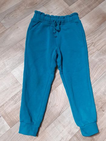 Pantalon de jogging fille vert turquoise 4 ans