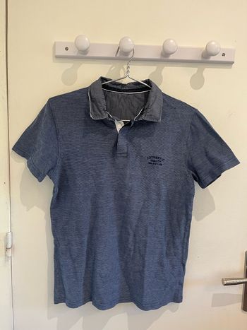 polo manches courtes bleu