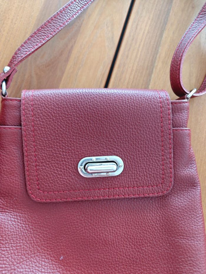 Sac bandoulière vrai cuir - photo numéro 2