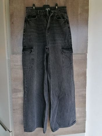 Jean noir wide leg -