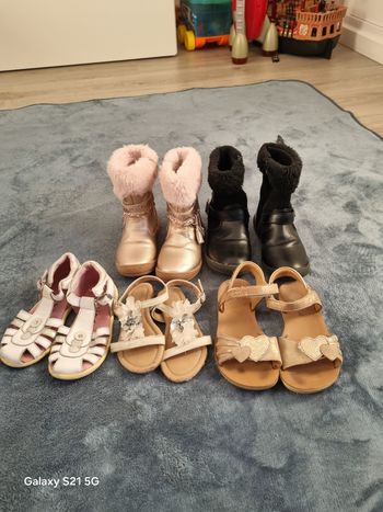 Lot chaussures fille taille 26 - 29 - 30