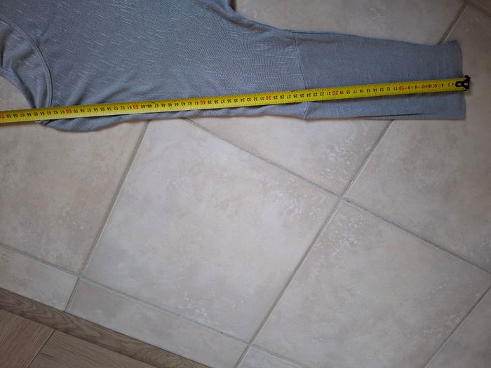 Tee-shirt long gris argenté manches 3/4, K Woman, Taille XL - photo numéro 6