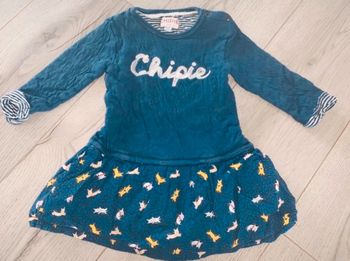 robe chipie 24 mois  tbe  bleu marine