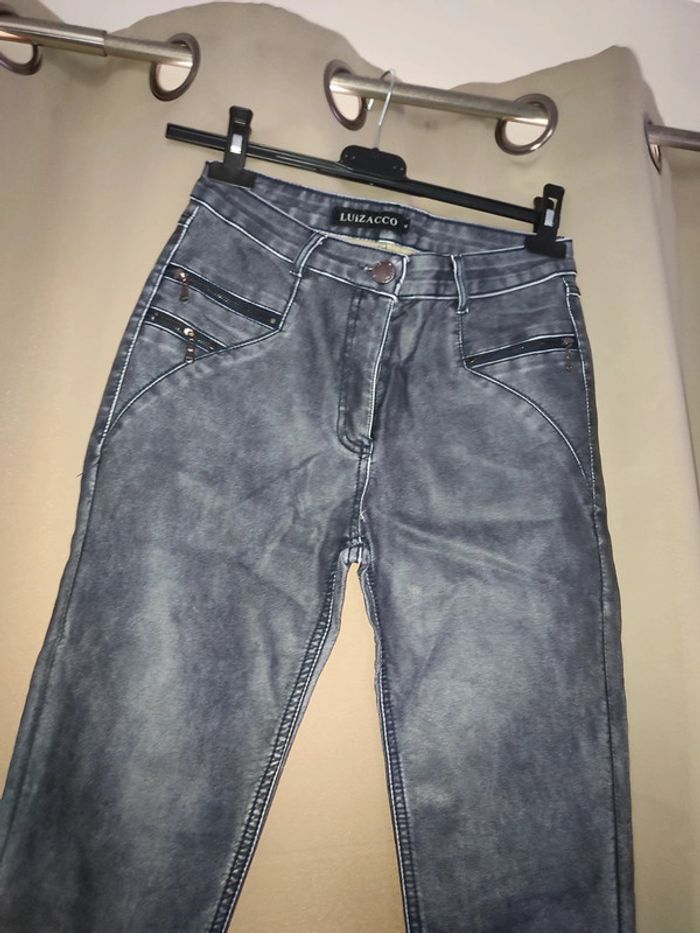 Jean enduit gris foncé - photo numéro 2