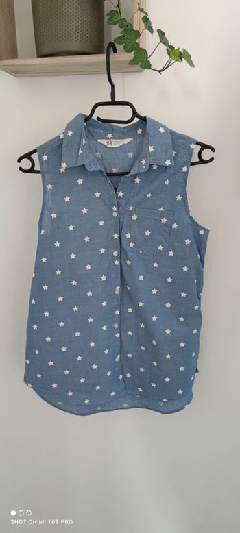 Chemise blouse sans manches