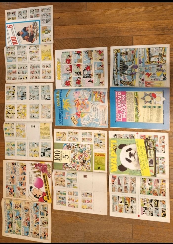 Lot de 7 anciens journaux de Mickey vintage - photo numéro 3