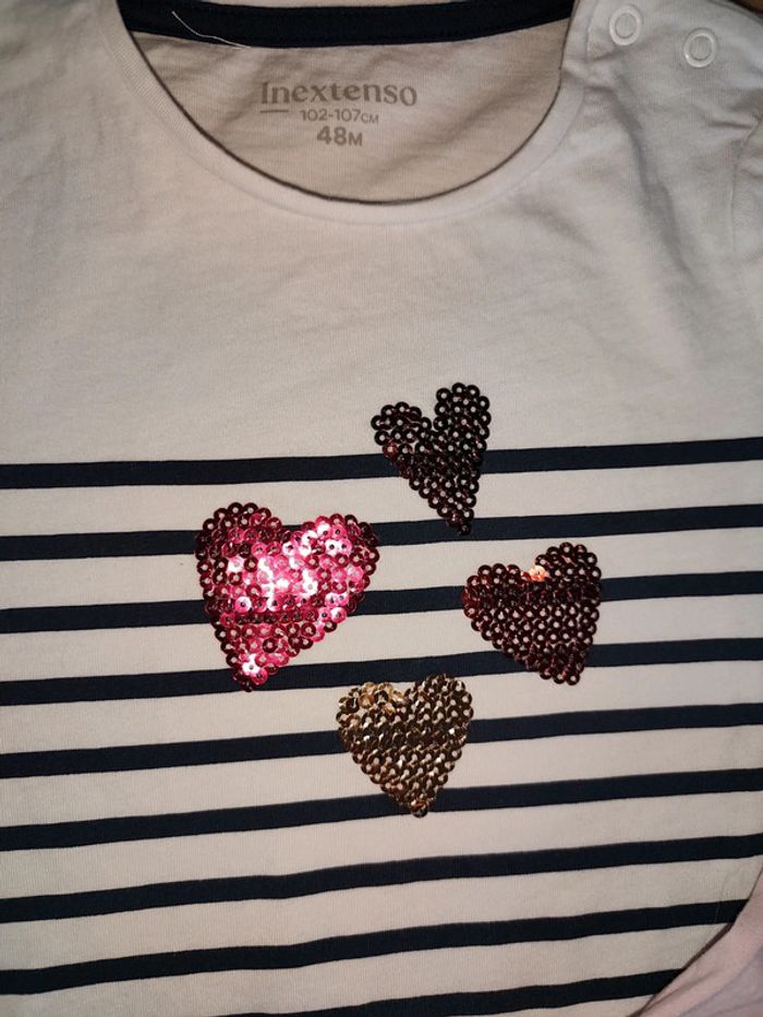 Lot 5 tee-shirts manches longues 4 ans InExtenso - photo numéro 4