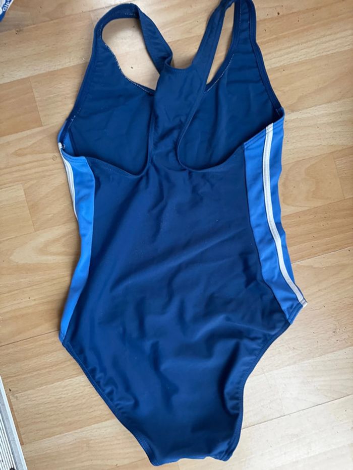 Maillot de bain, une pièce bleue blanc Taille, 14 ans/1 58 - photo numéro 2