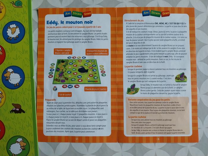 Eddy le mouton noir – Jeu de poche enfants – Am Stram Gram – Boîte métal – Dès 3 ans – Comme neuf - photo numéro 7