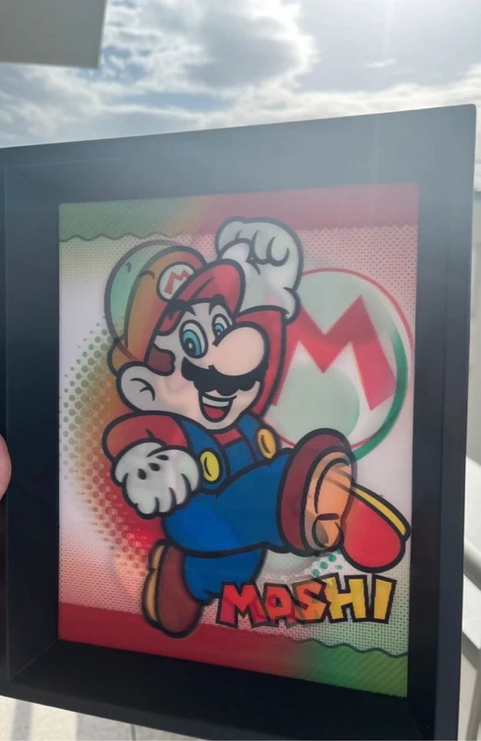 Tableau Cadre Mario Yoshi Nintendo Tableau 3D animé - photo numéro 4