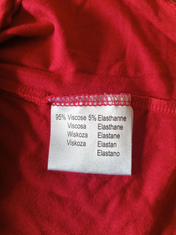 Top rouge à boucle Tissaia 38 - photo numéro 5