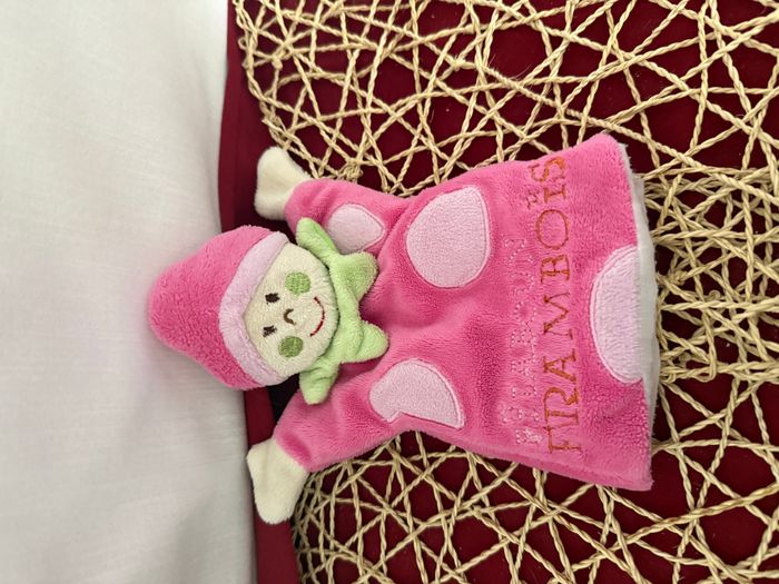 Lutin CMP doudou marionnette rose Framboise - photo numéro 3