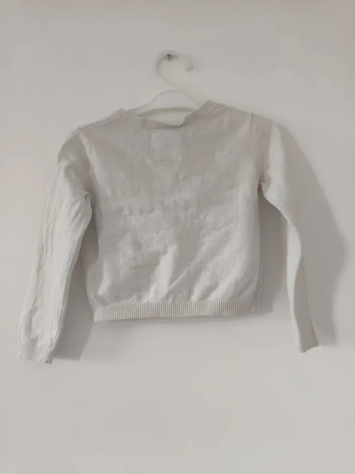 Gilet boléro blanc fille C&A 5 ans - photo numéro 2