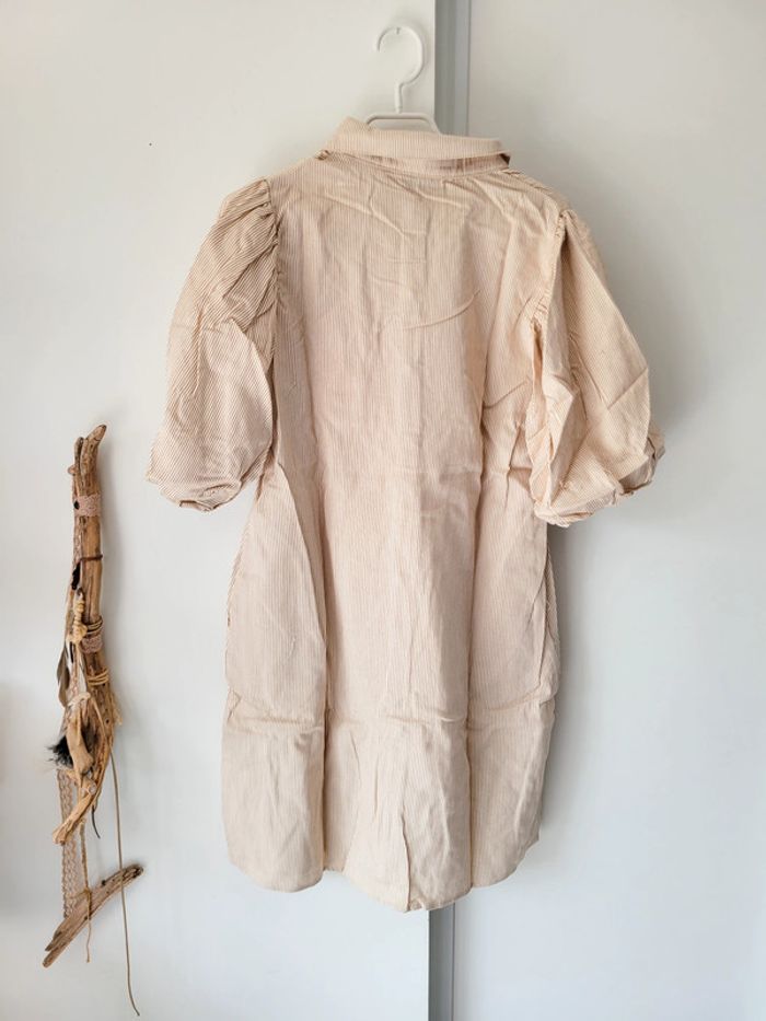 Robe d'été beige femme – Betty London - Taille L - photo numéro 3