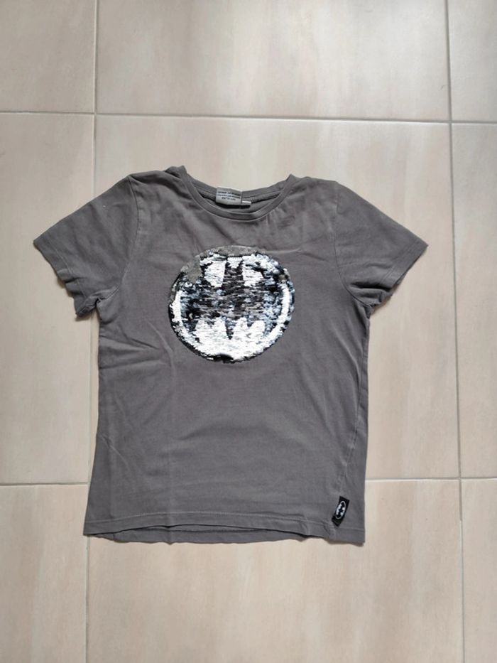 T-shirt Batman sequins 10ans