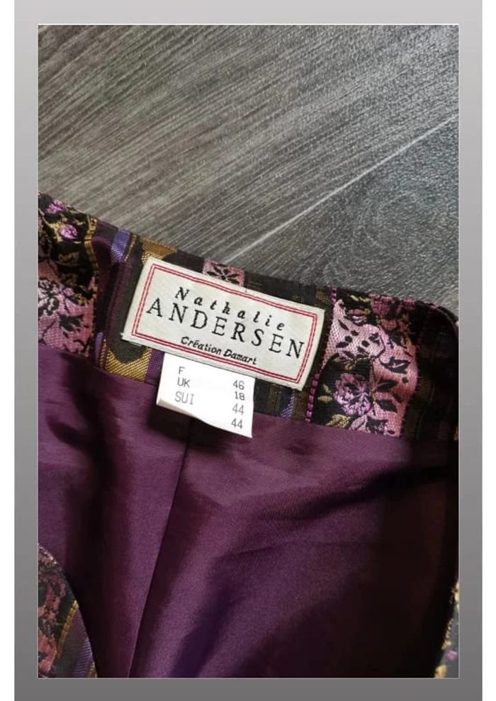 veste avec épaulette Damart violet/rose taille 46 femme - photo numéro 2