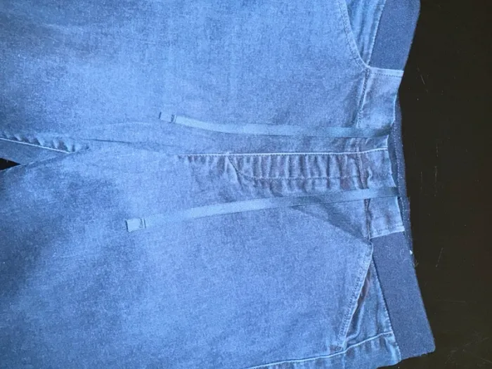Jegging bleu avec lien de serrage sans marque taille 36 - photo numéro 3