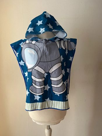 Cape de bain, serviette à capuche astronaute
