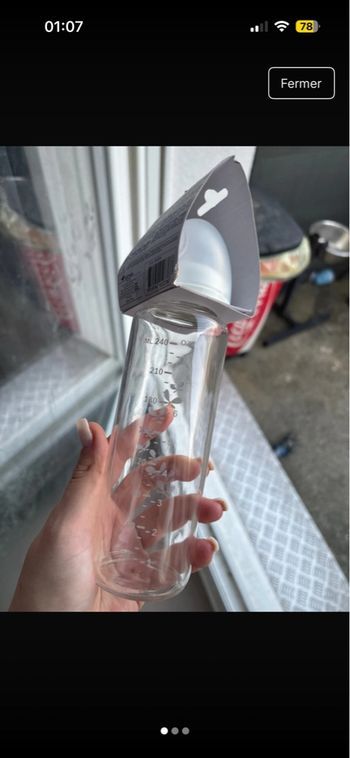 Biberon en verre 
