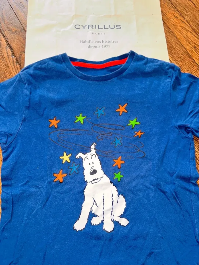 T-shirt Cyrillus Tintin 10 ans - photo numéro 2