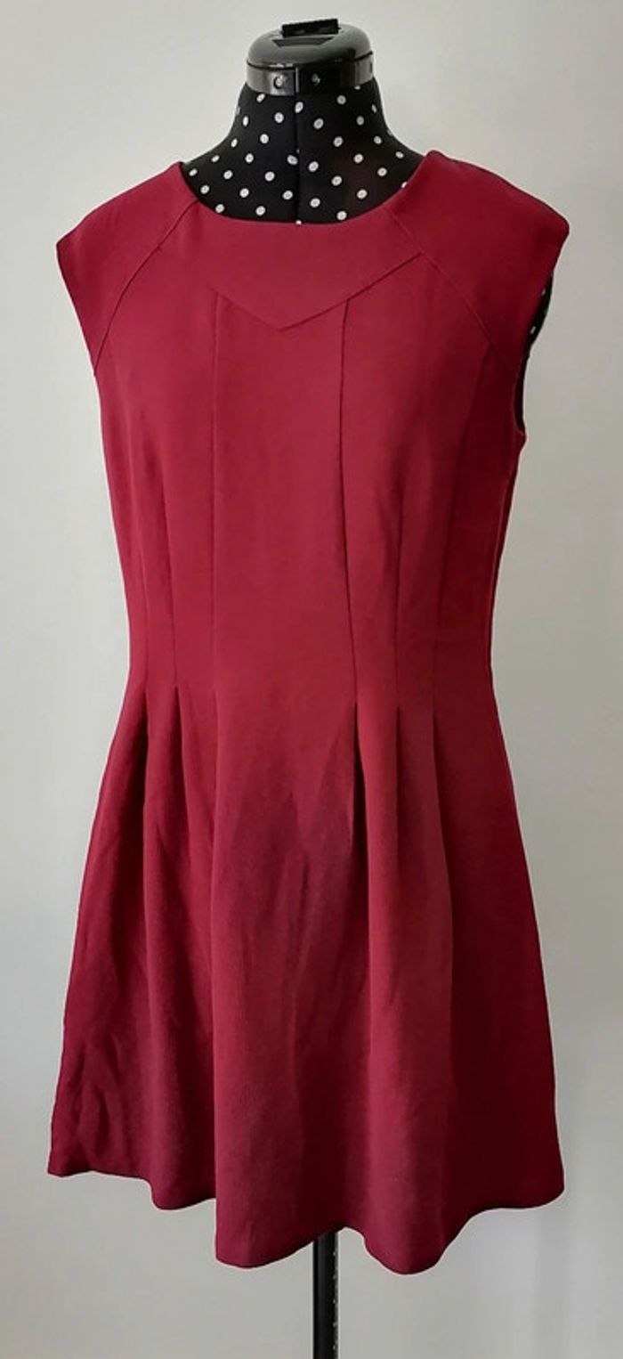 Robe rouge bordeaux unie Taille 38 Comptoir des cotonniers - photo numéro 2