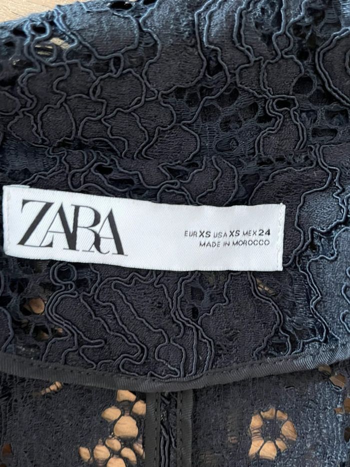 Blazer noir en dentelle Zara - photo numéro 6