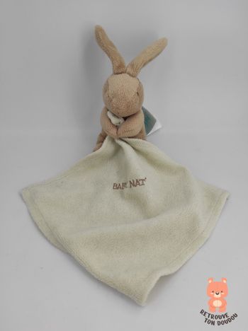 Doudou Mouchoir Lapin beige bn3521 Baby Nat'
