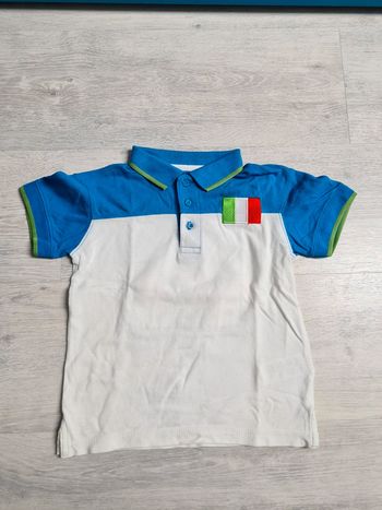 Polo Italie football vertbaudet 6 ans