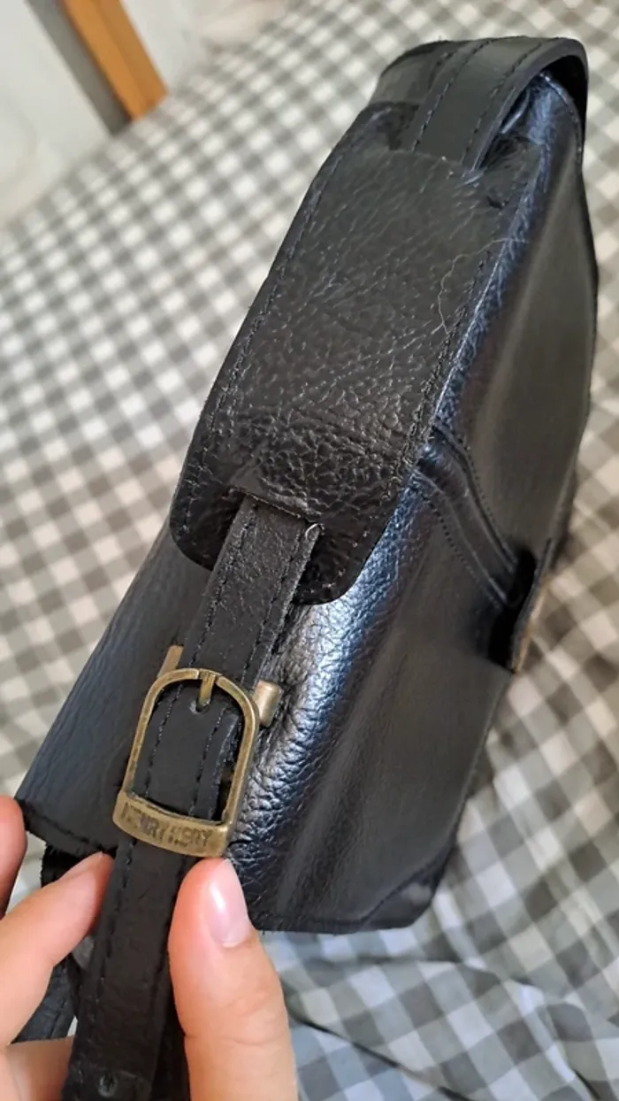 Sacoche vintage/ Russell Nash Paris / Sacoche en cuir / Sacoche homme Russell / Sac - photo numéro 3