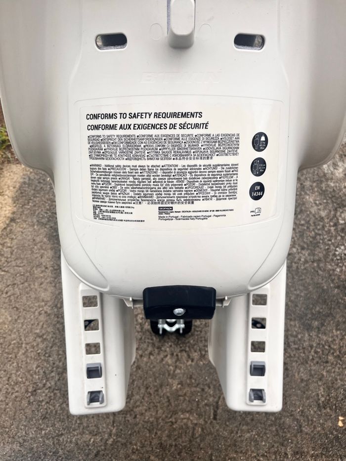 Porte bébé pour vélo décathlon - photo numéro 2