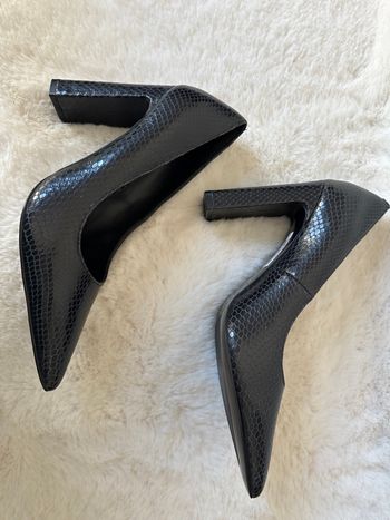 Escarpins Minelli effet python noirs – talons – pointure 38