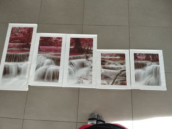 Toile de 2 m motif cascades 