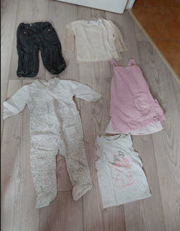 Lot habits fille 18 mois 