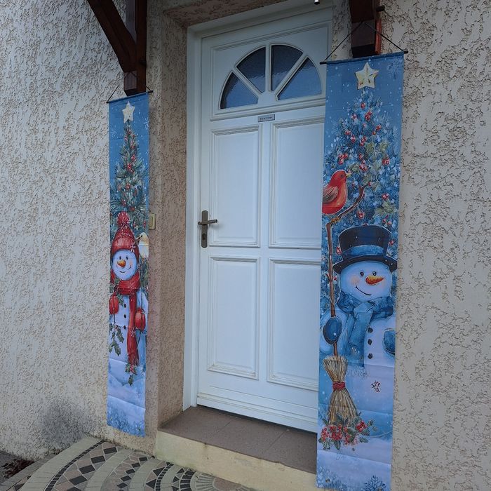 Décoration Noël, porte d entrée