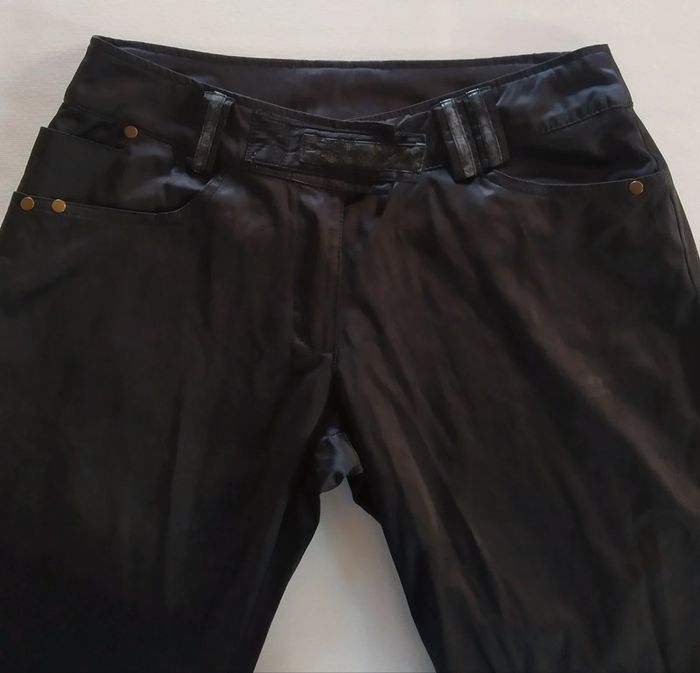 Pantalon satiné noir - photo numéro 2
