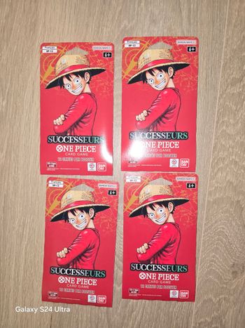 Lot de 4 booster one piece tcg op 13