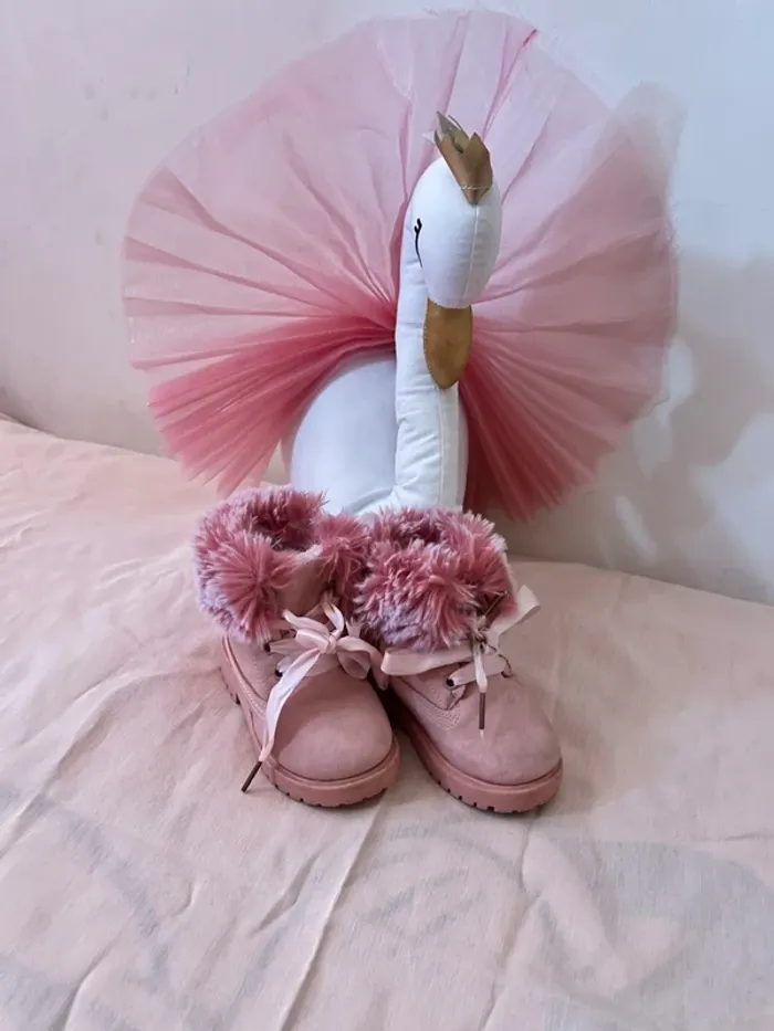 Bottine fourrure fille