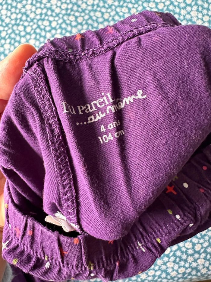 Pyjama chemise de nuit dpam 4 ans - photo numéro 4
